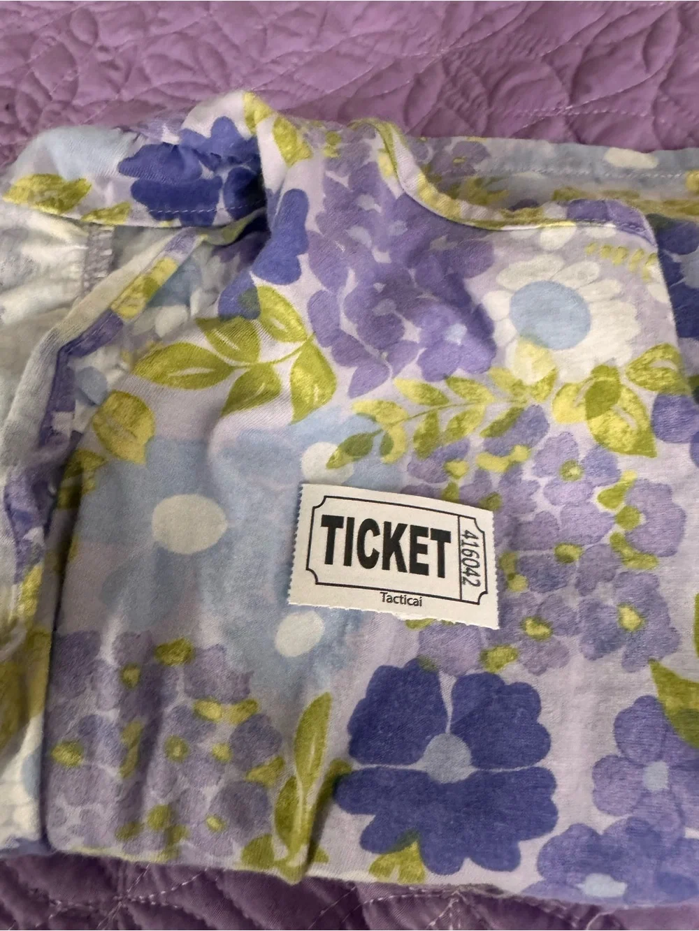 The Children's Place Lavender Floral Cap-Sleeve Dress